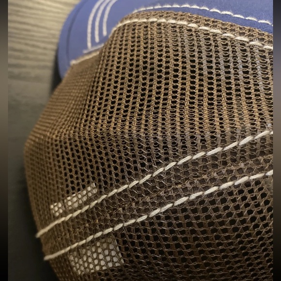 ANGRY ORCHARD Hard Cider Blue/Brown Baseball Trucker Distress Cap Hat Snapback. - Picture 5 of 10